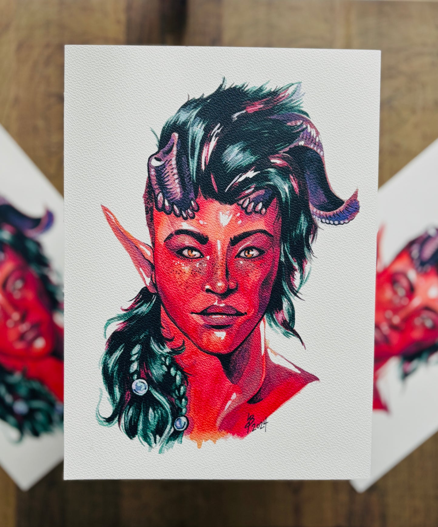 Karlach Baldur's Gate 3 Watercolour Print