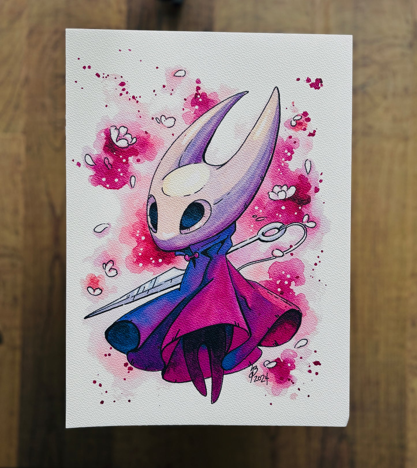 Hornet Silksong Watercolour Print