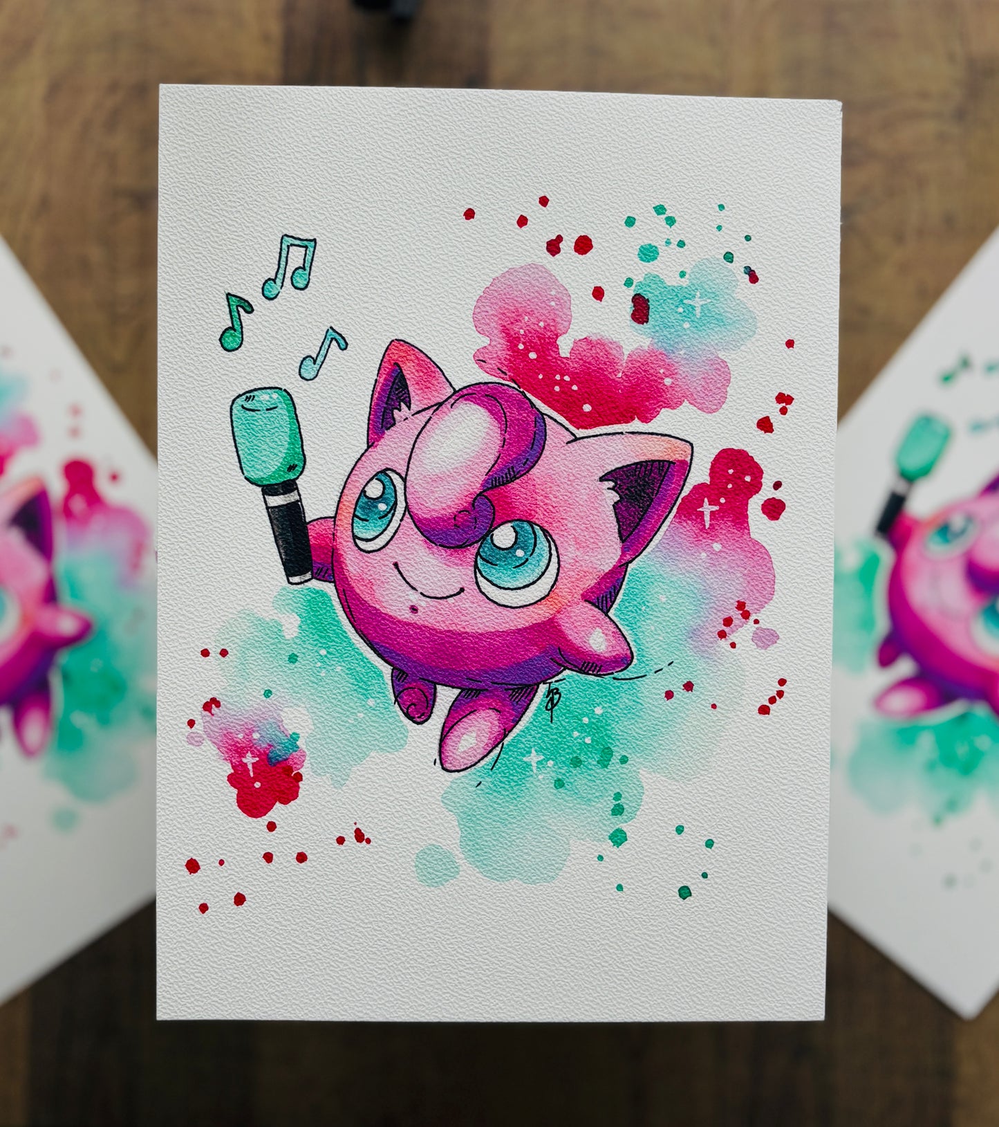 Jigglypuff Watercolour Print