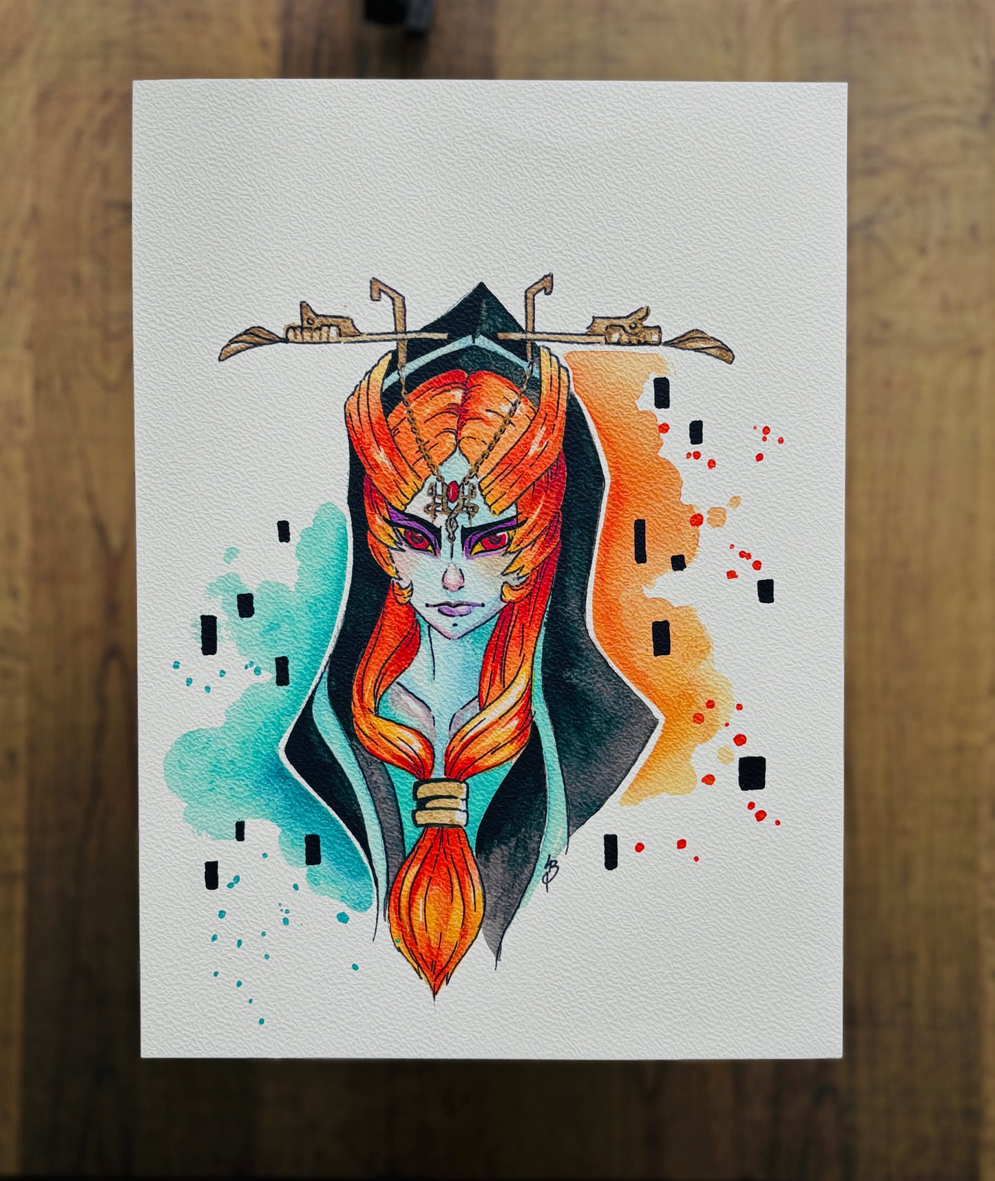 Midna (True Form) Watercolour Print
