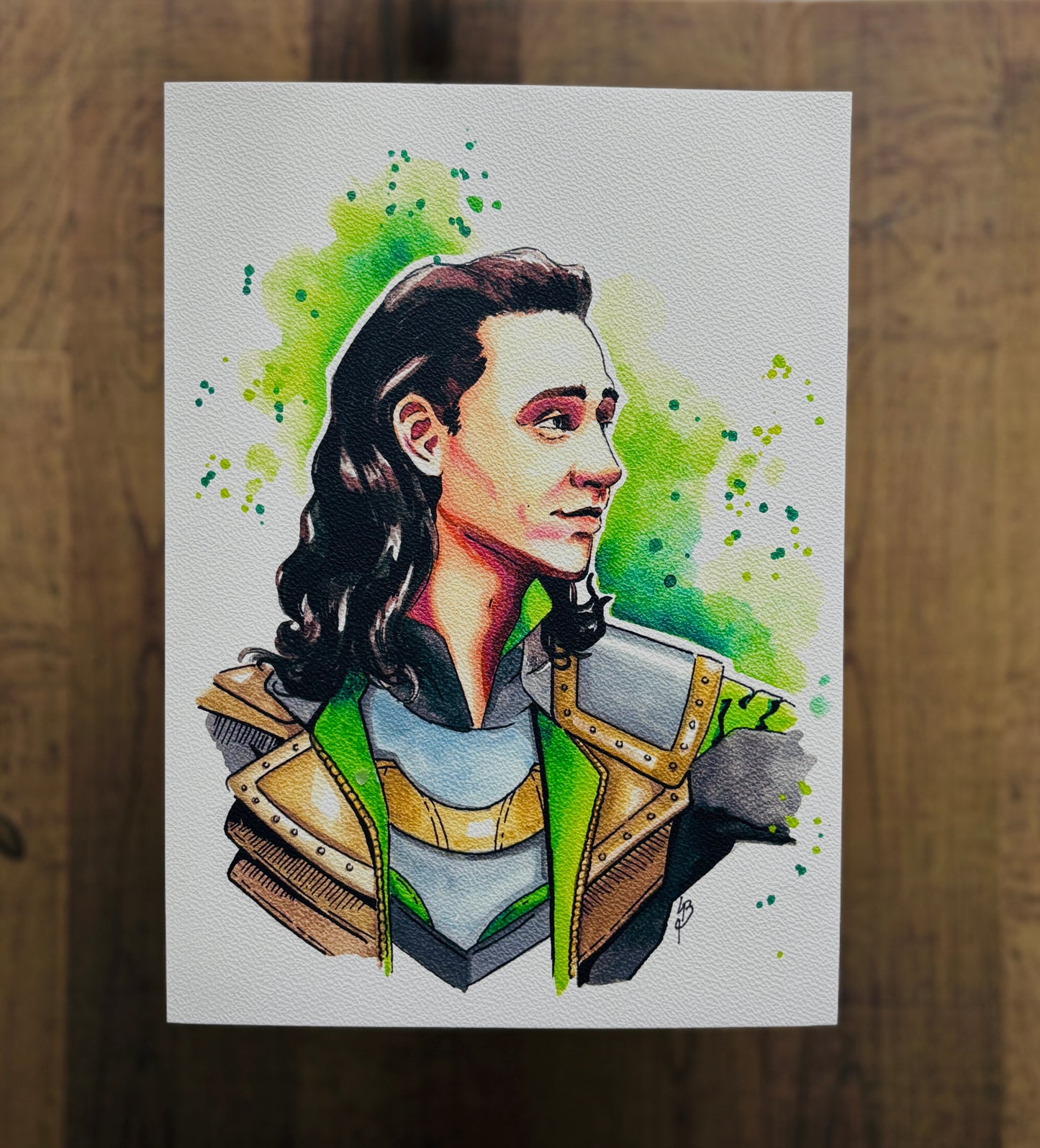 Loki Watercolour Print