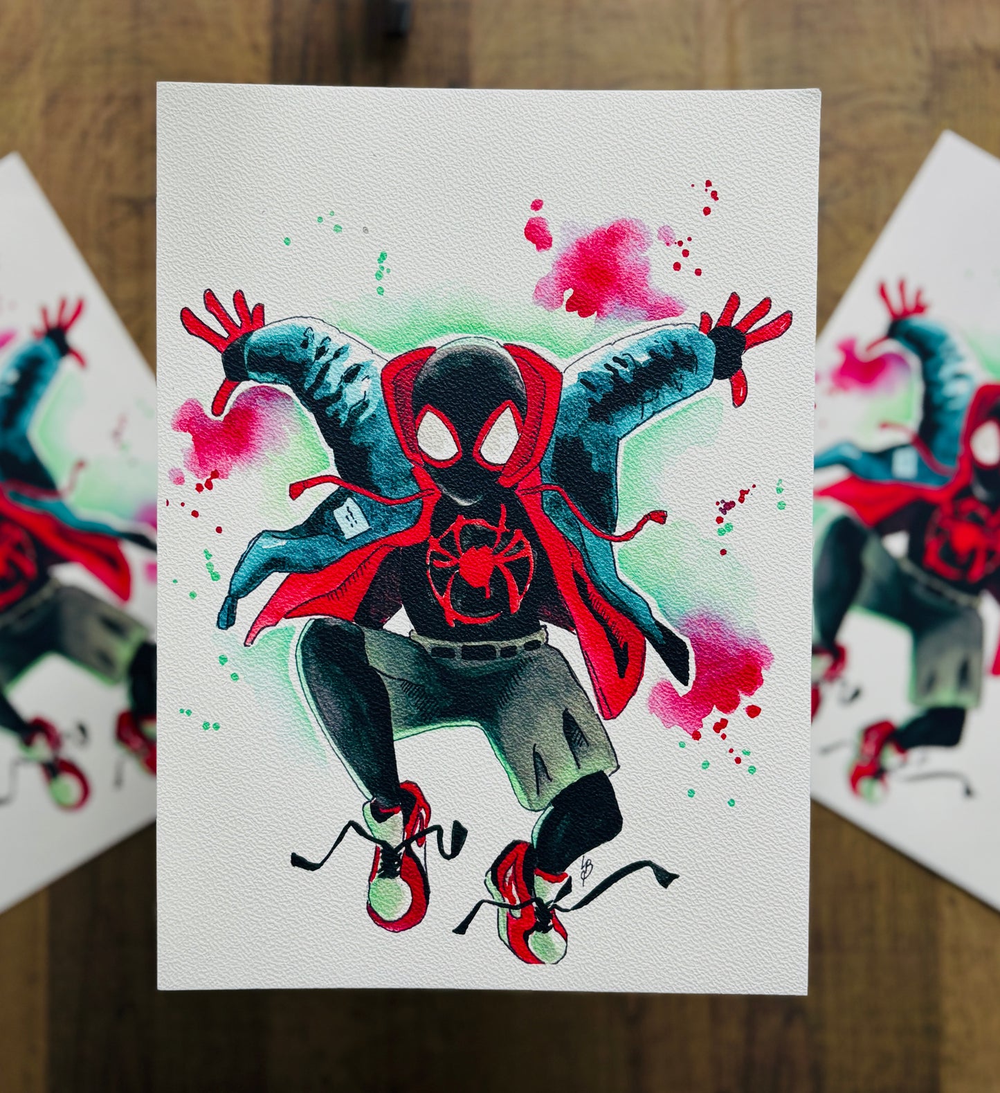 Miles Morales Watercolour Print