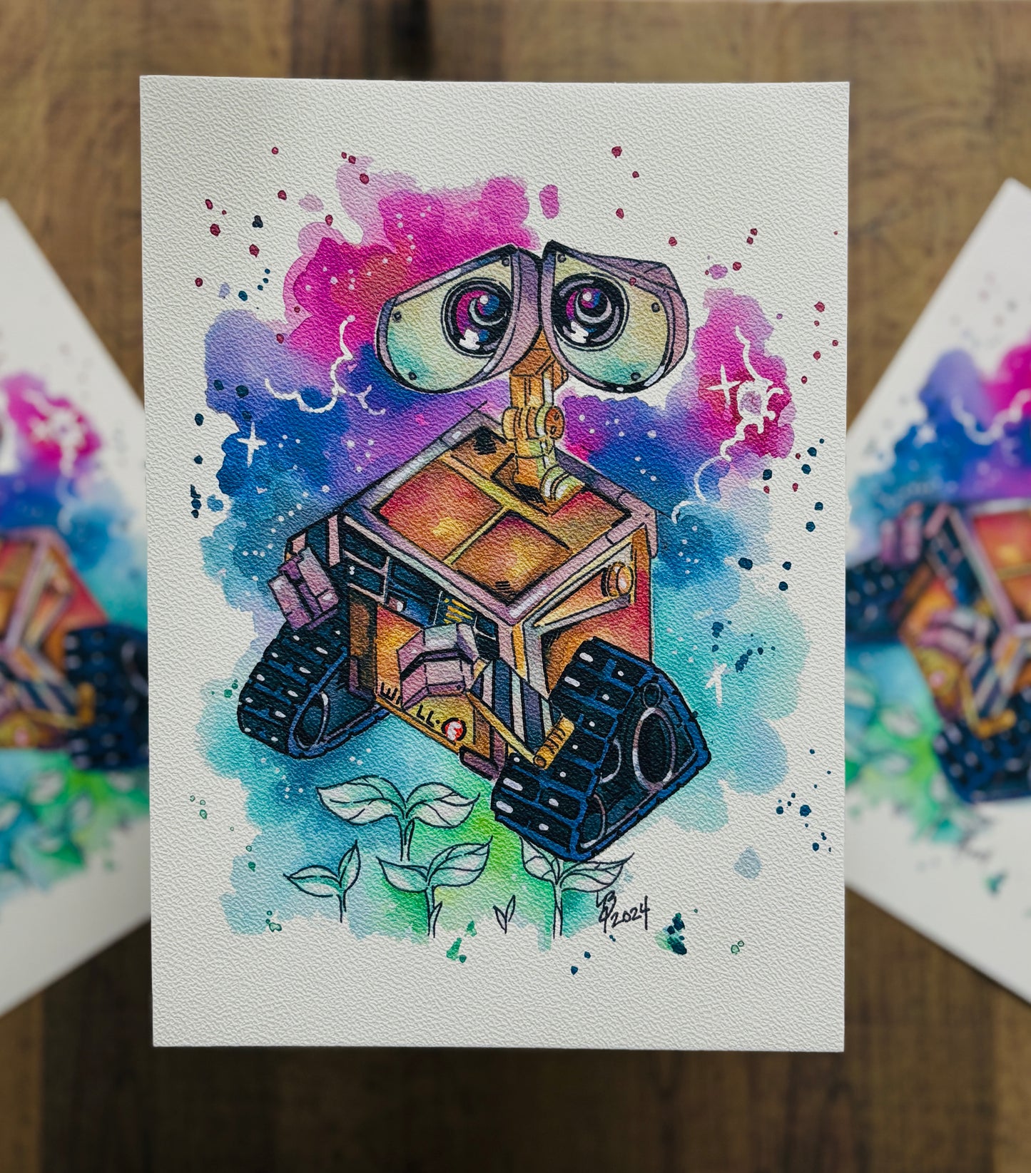 WALL-E Watercolour Print