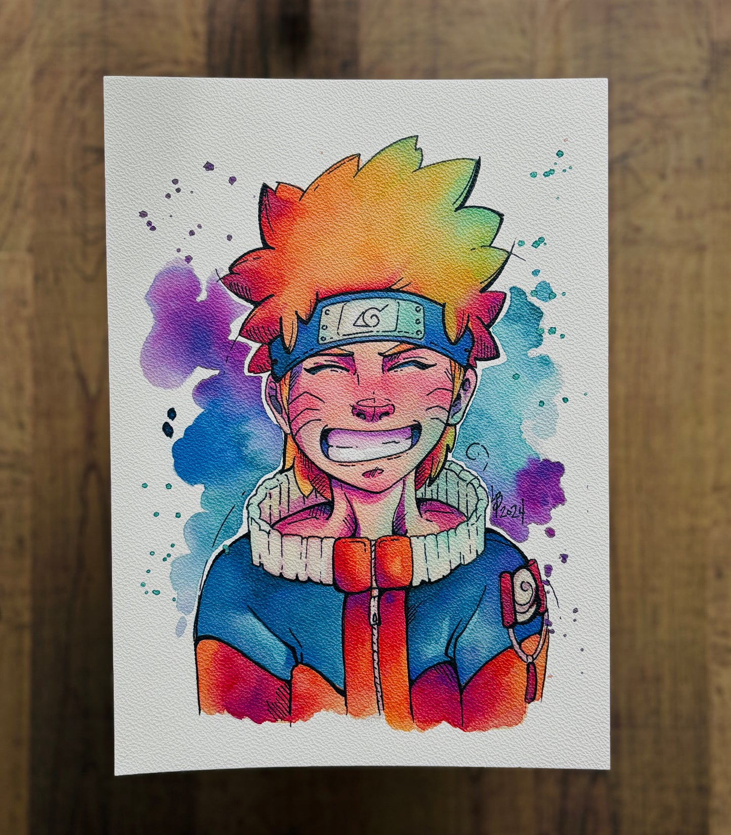 Naruto Watercolour Print