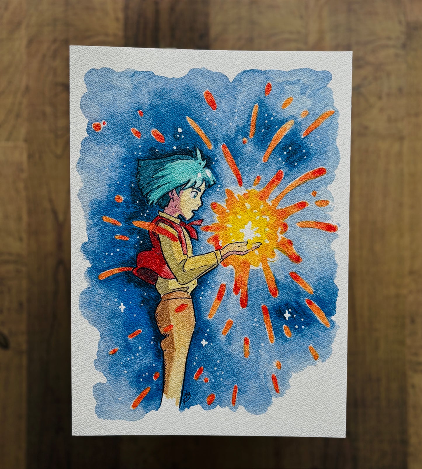 Young Howl Watercolour Print