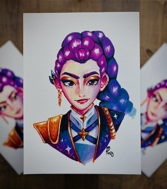 Rumi KPDH Watercolour Print