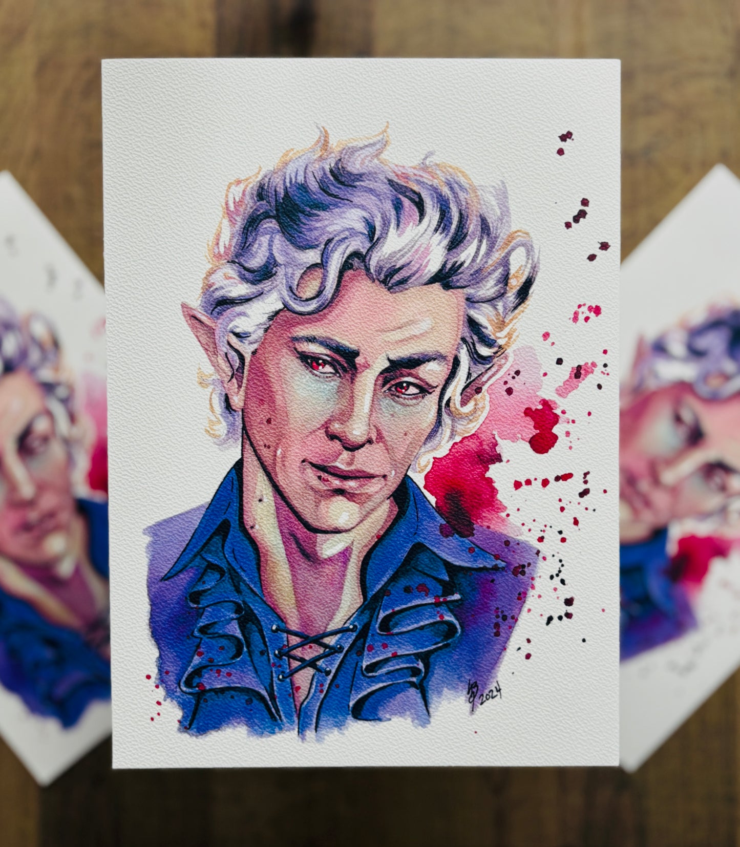 Astarion Baldur's Gate 3 Watercolour Print