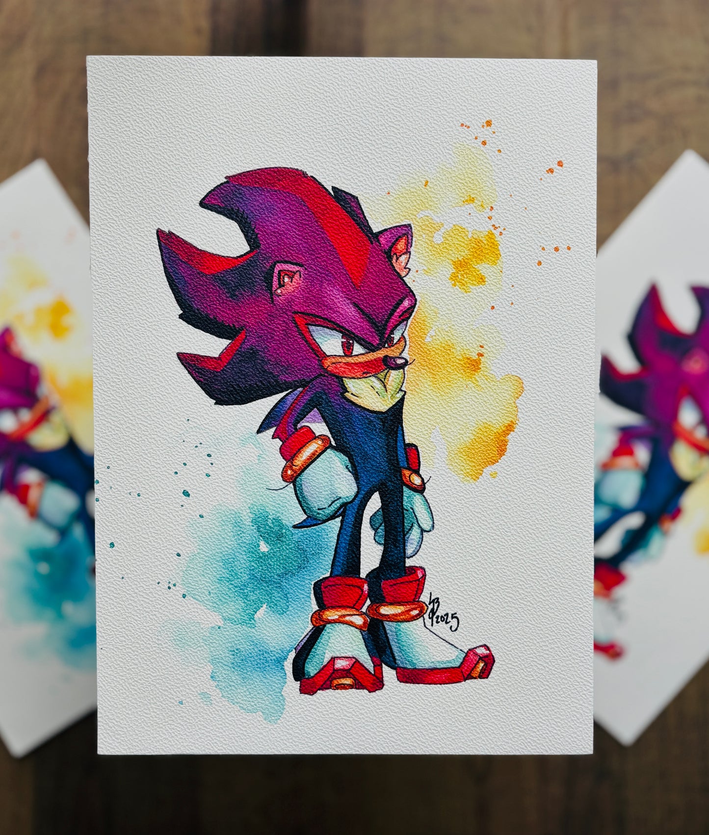 Shadow Watercolour Print