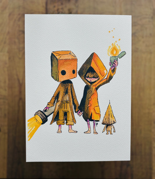 Little Nightmares 2 Watercolour Print