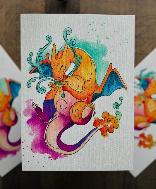 Chiazard Watercolour Print