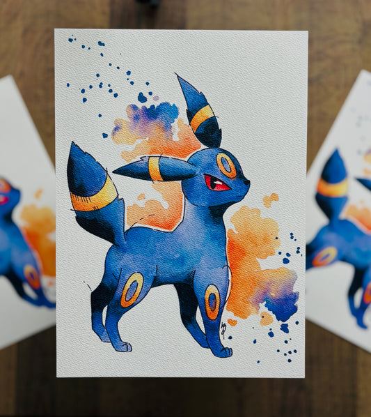 Umbreon Watercolour Print