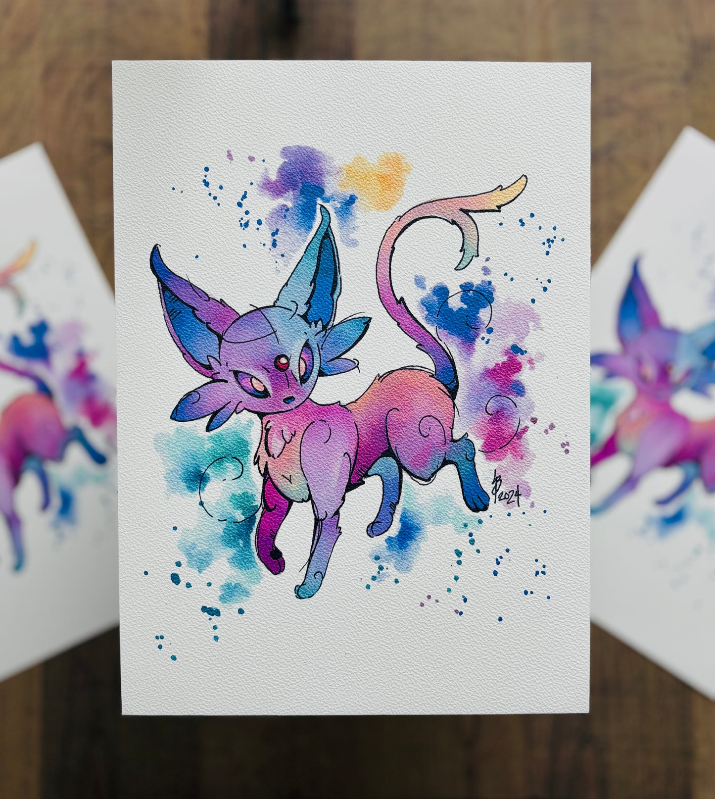Espeon Watercolour Print
