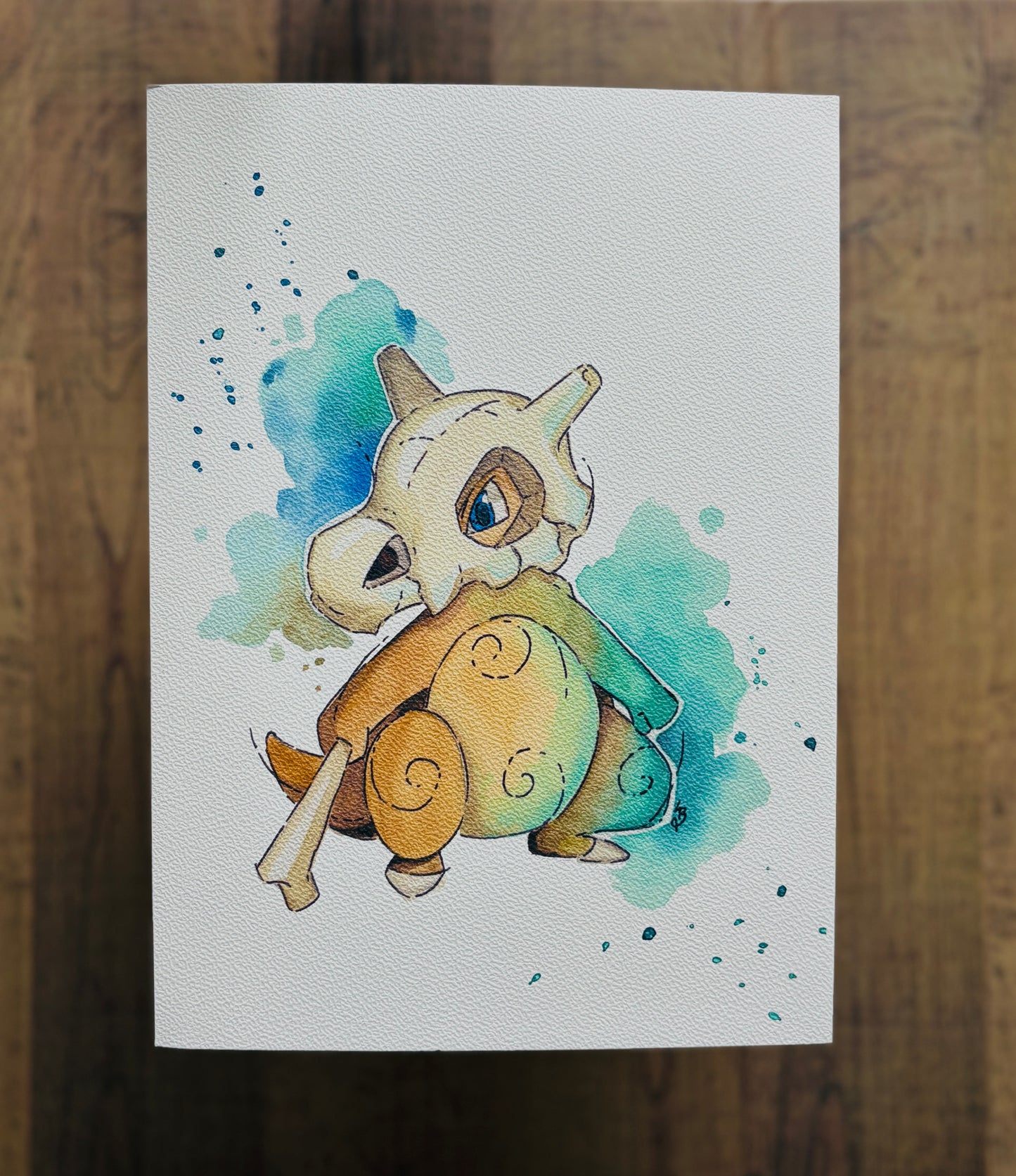 Cubone Watercolour Print
