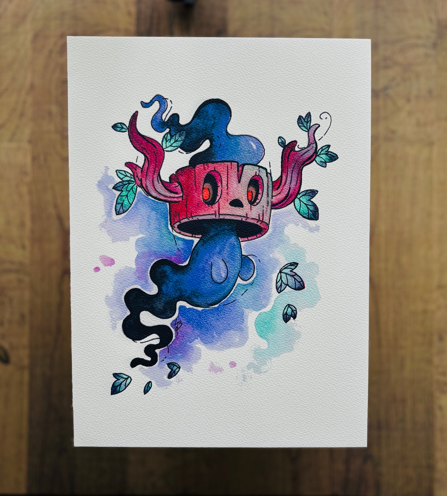 Phantump Watercolour Print