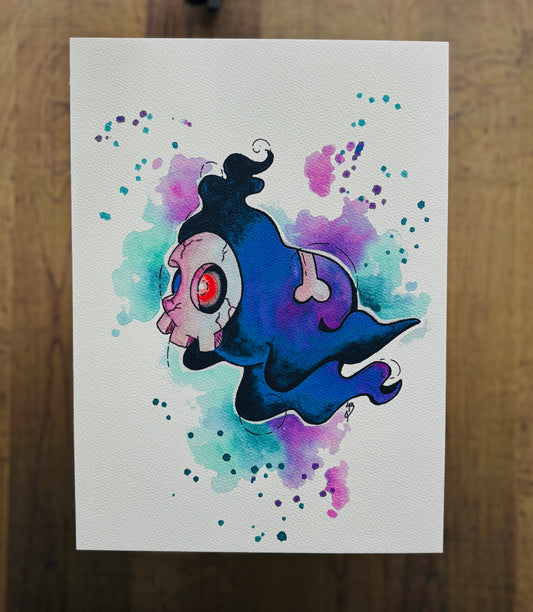 Duskull Watercolour Print