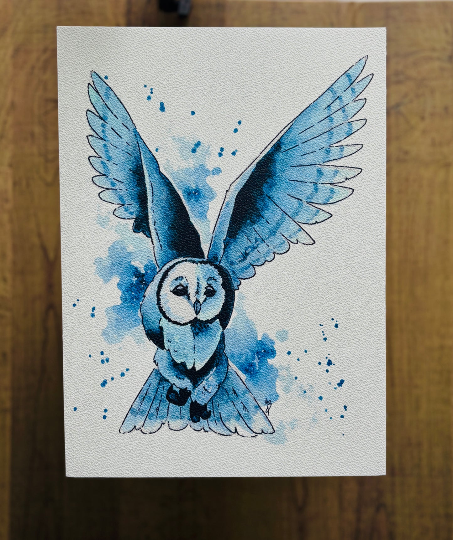 Barn Owl Watercolour Print