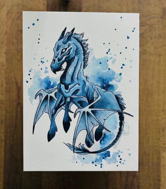 Thestral Watercolour Print