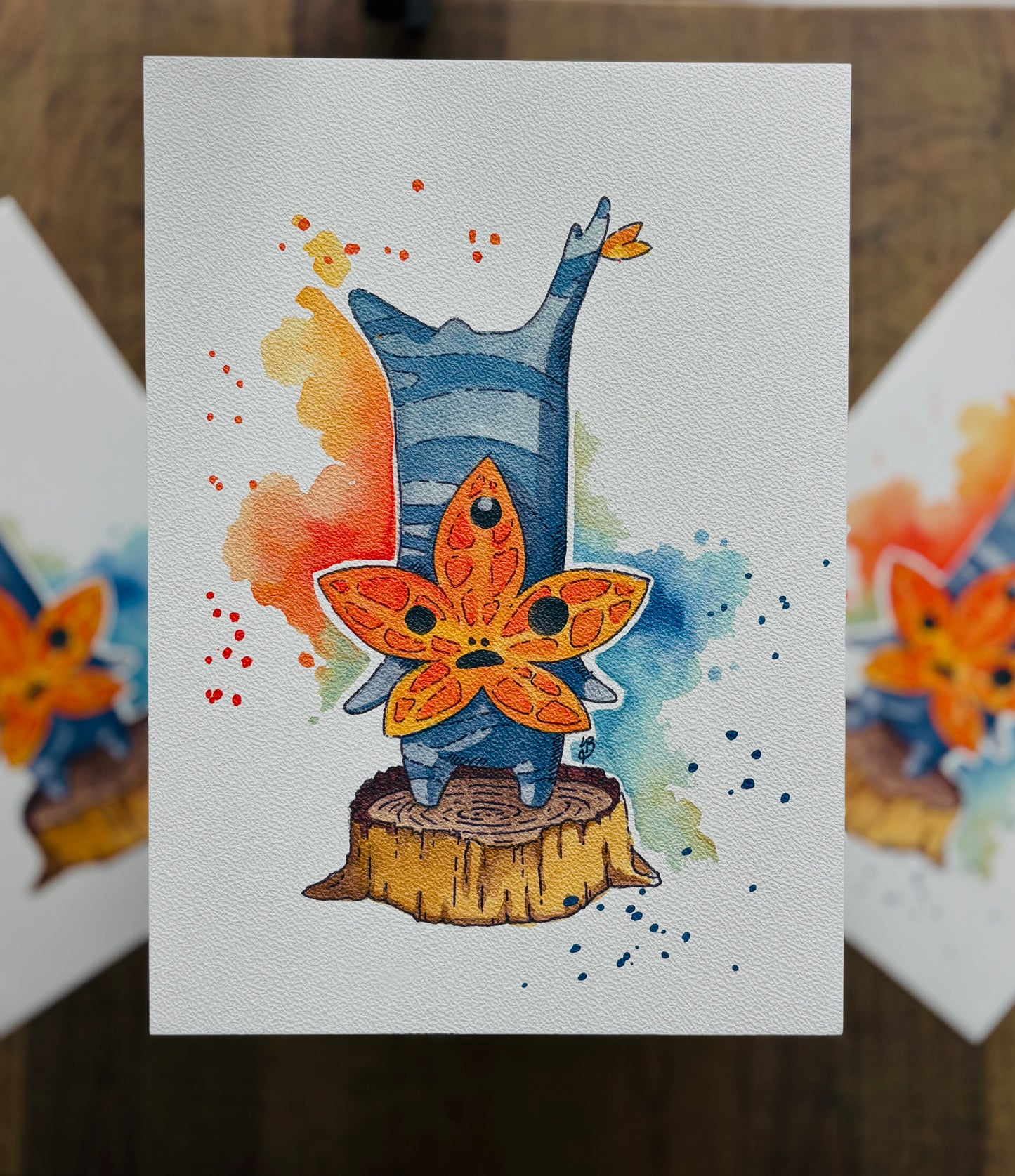 Korok (Blue) Watercolour Print