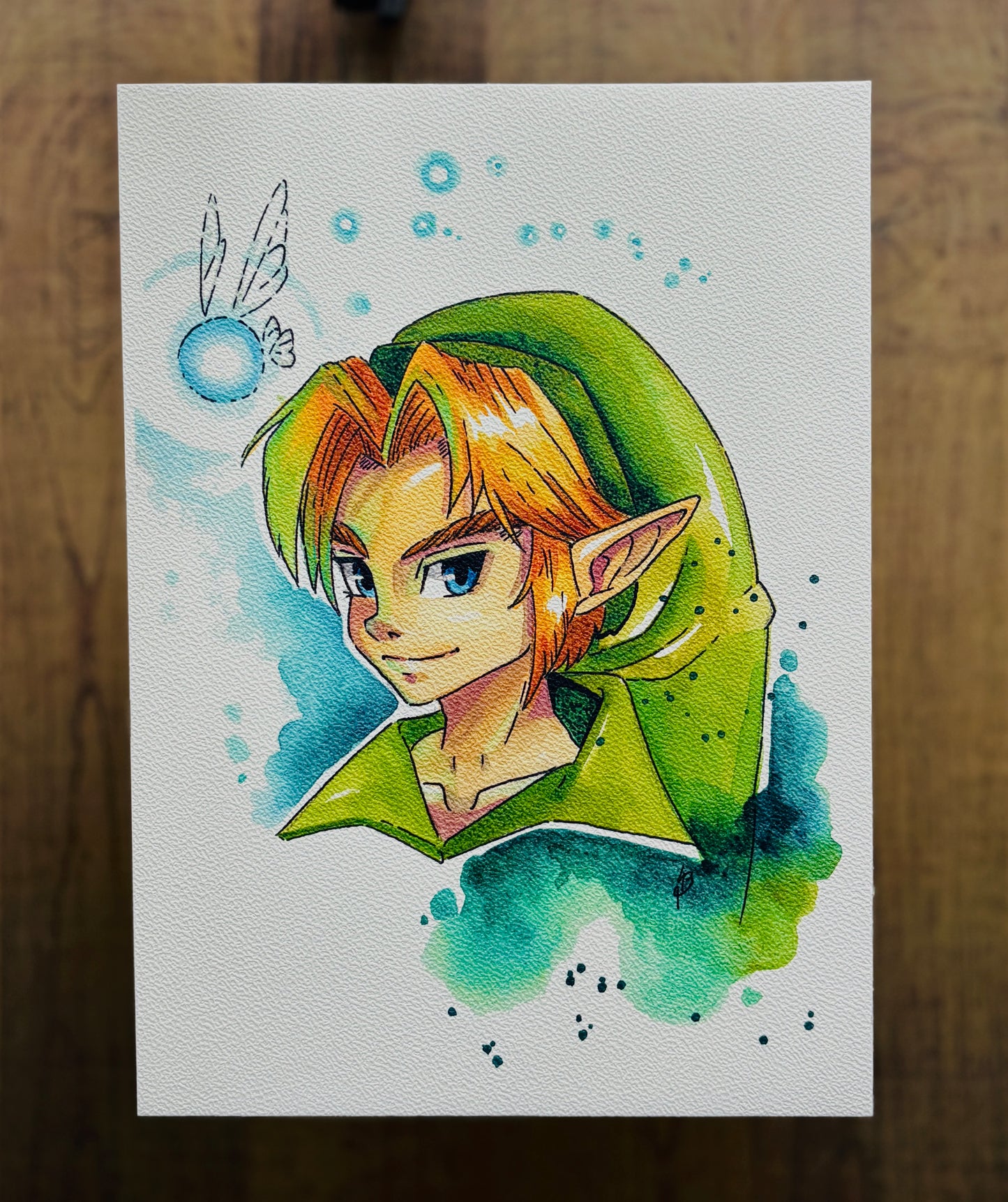Young Link Watercolour Print