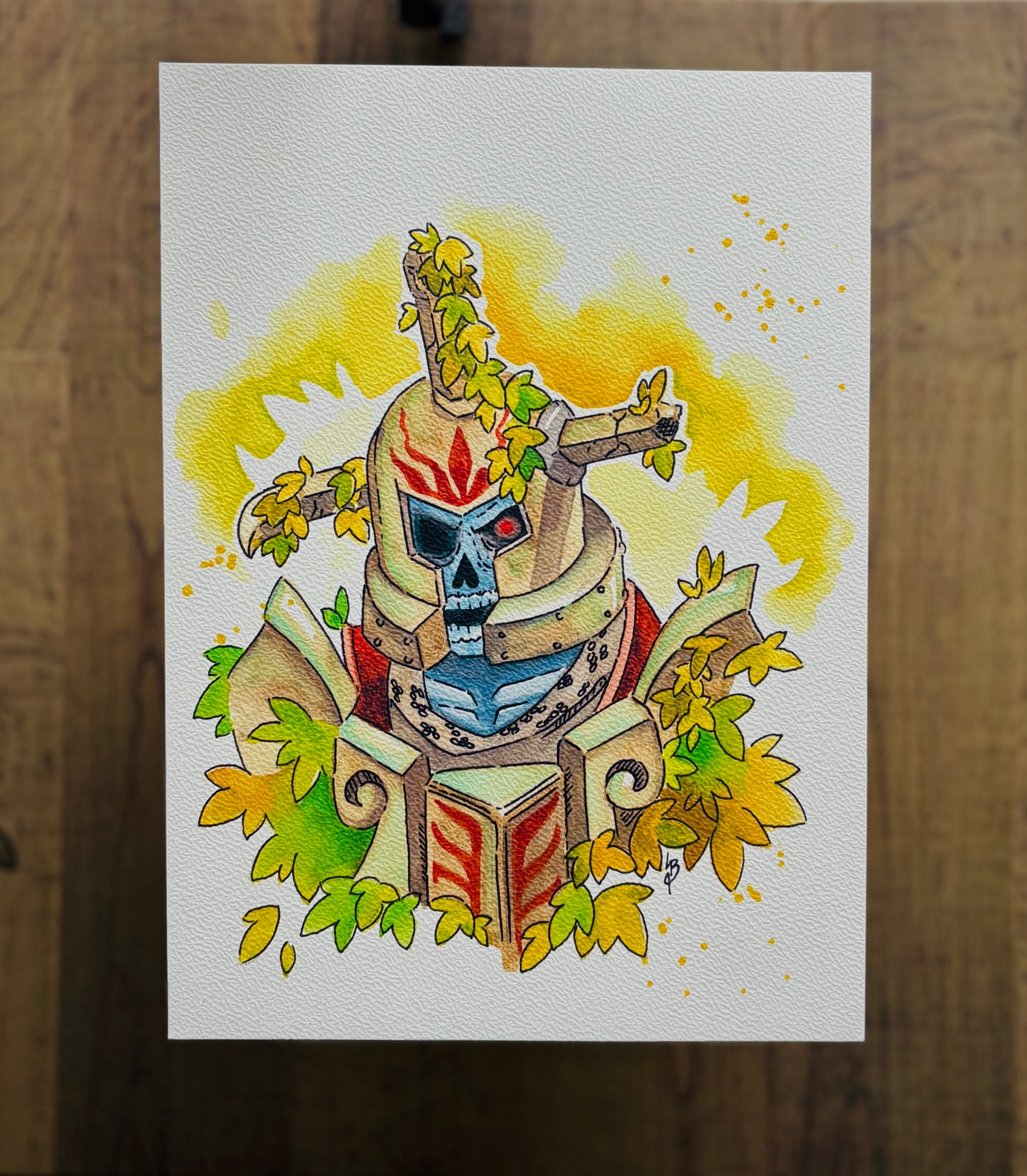 Hero's Shade Watercolour Print