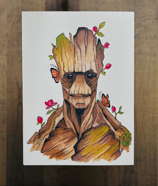 Groot Watercolour Print