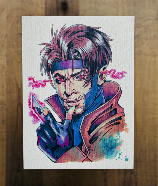 Gambit Watercolour Print
