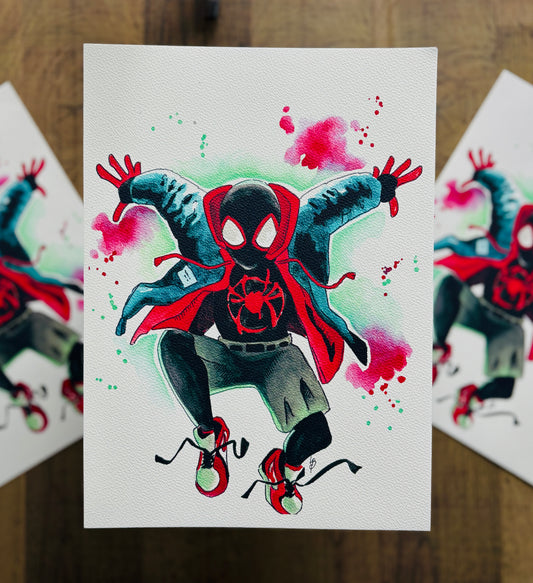 Miles Morales Watercolour Print