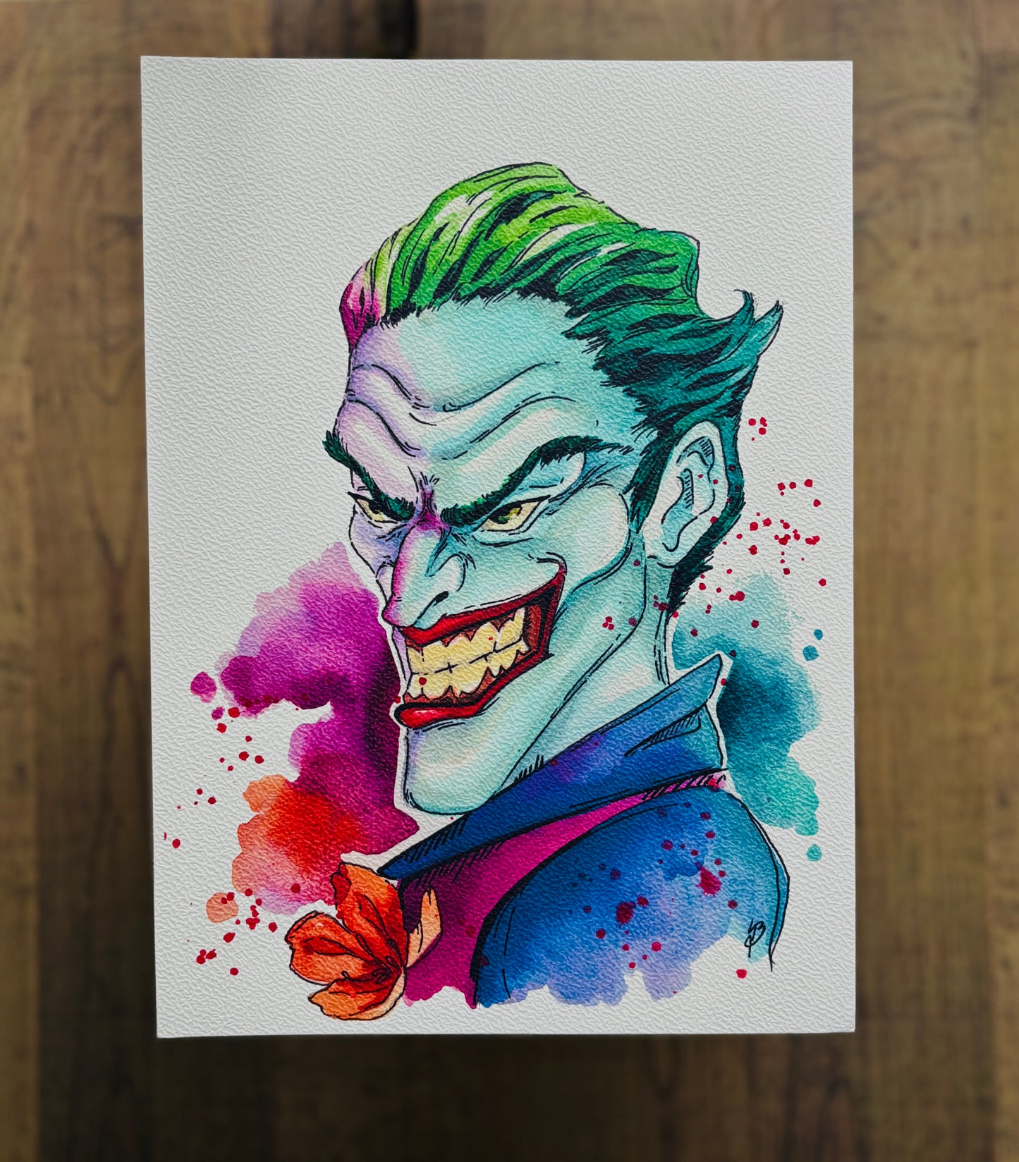 Joker Watercolour Print