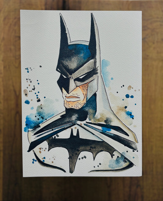 Batman Watercolour Print