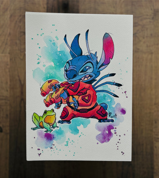 Stitch Watercolour Print