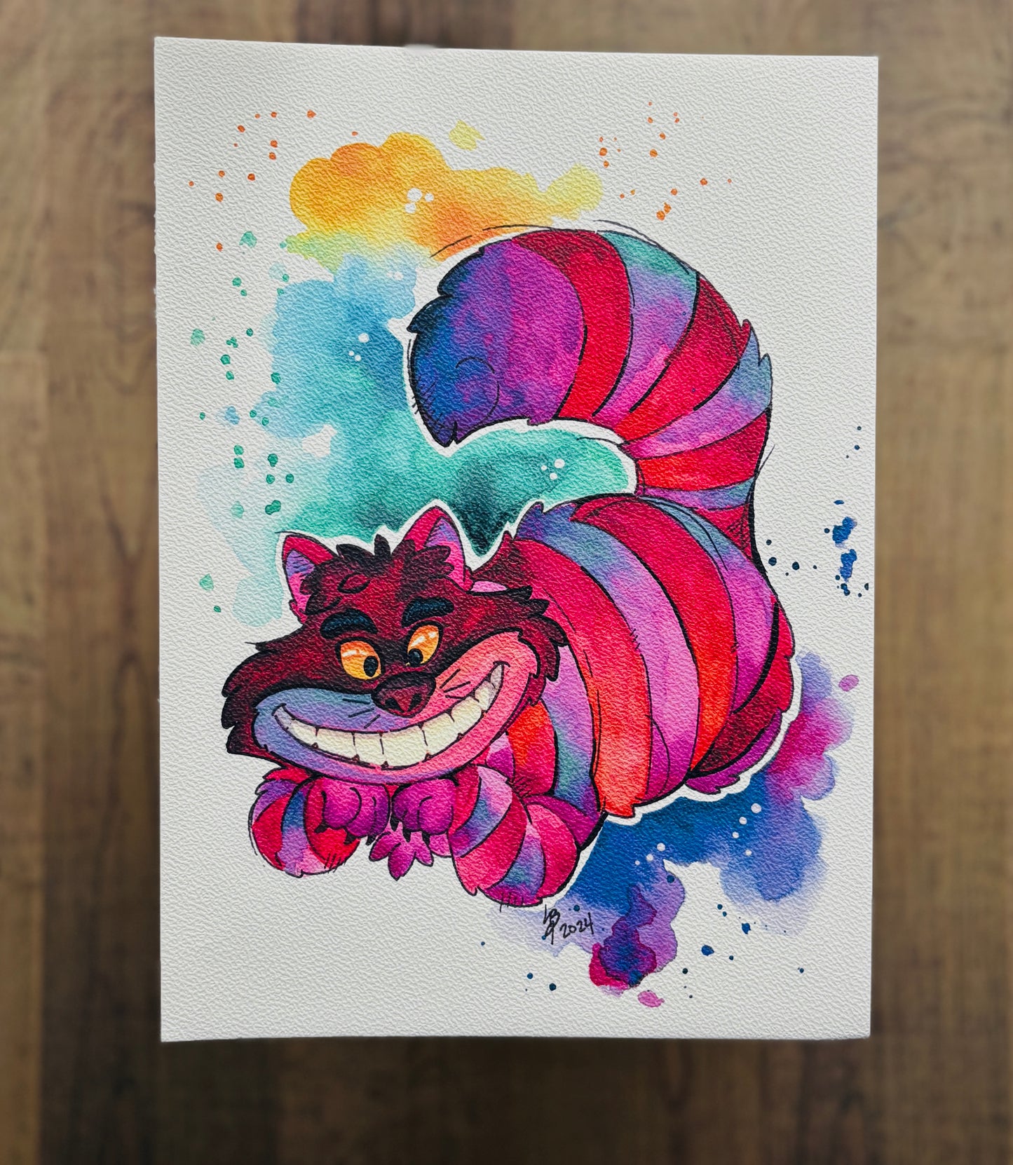 Cheshire Cat Watercolour Print