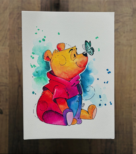 Winnie the Pooh Watercolour Print