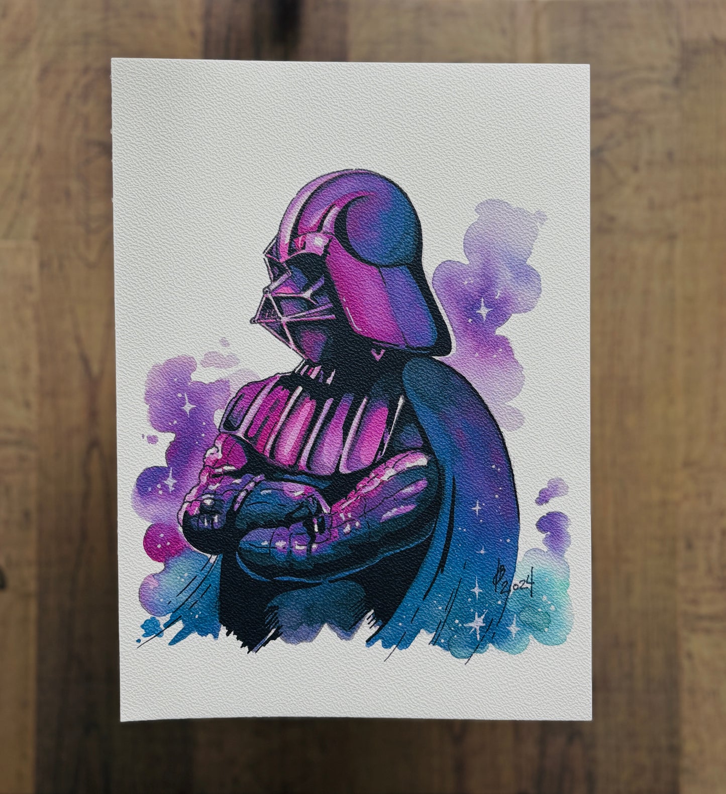 Darth Vader Watercolour Print