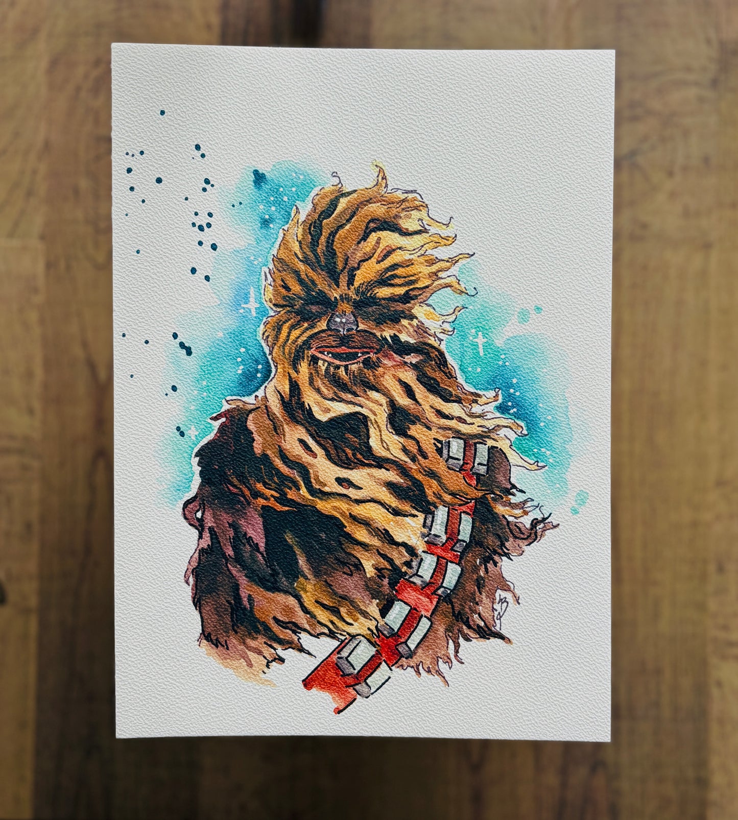 Chewbacca Watercolour Print