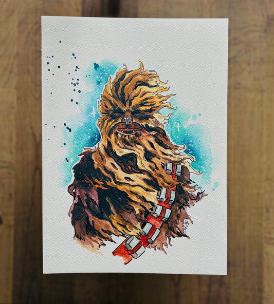 Chewbacca Watercolour Print