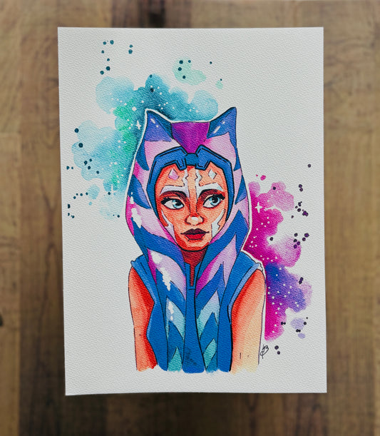 Ahsoka Tano Watercolour Print