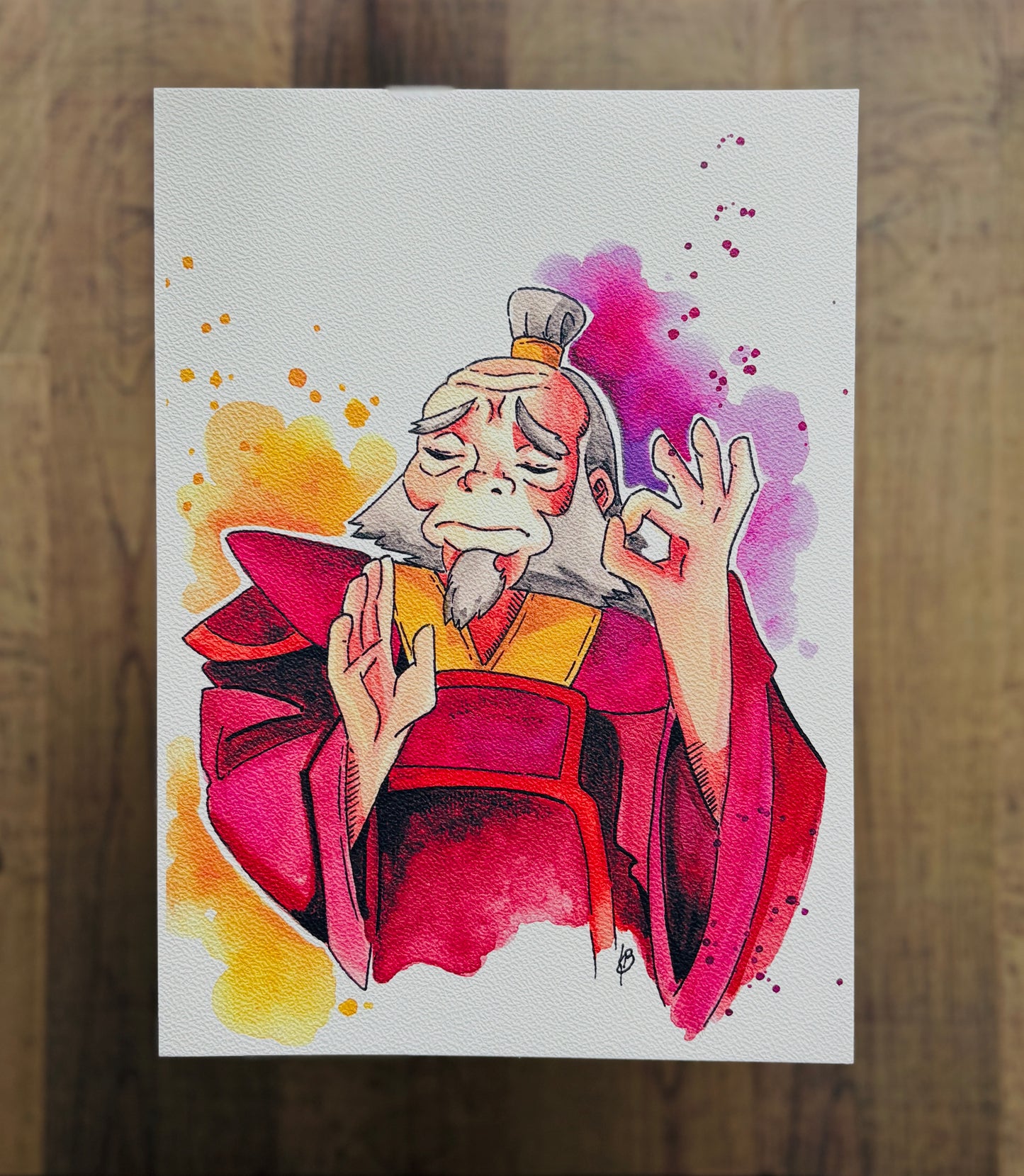 Uncle Iroh (ATLA) Watercolour Print