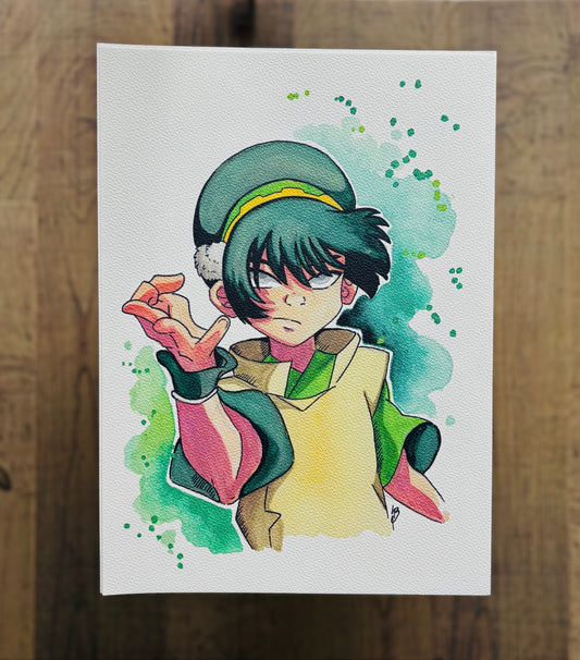 Toph (ATLA) Watercolour Print