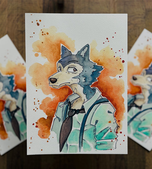 Legoshi Beaststars Watercolour Print