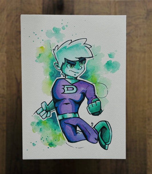 Danny Phantom Watercolour Print