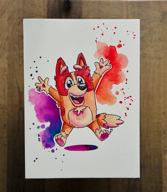 Bingo Watercolour Print
